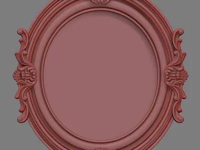 Oval Mirror 3D model