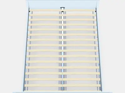 IDANAS Bed frame 20 Low-poly 3D model