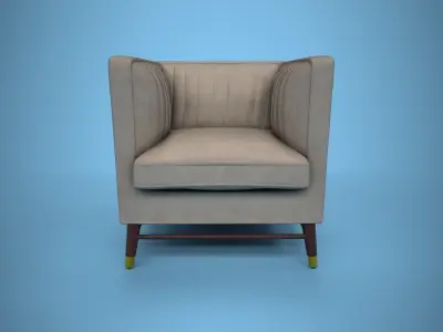 Comfort sofa Free low-poly 3D model