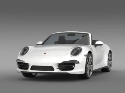 Porsche 911 Carerra s Cabrio 2013 3D model