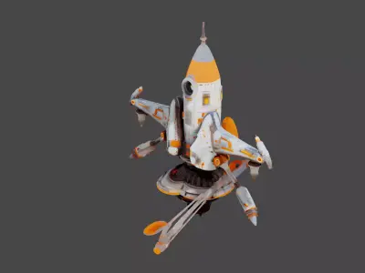 AeroStrike Quad Aircraft Pack Low-poly 3D model