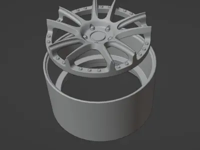 Sevenk Kona scalable and printable rims 3D print model