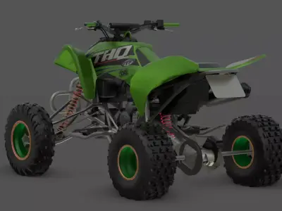 Takashi 450R  Custom Sport Racing Bike 3D Model Low-poly 3D model