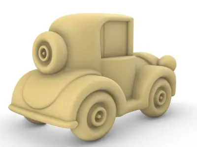 Car classic  3D print model