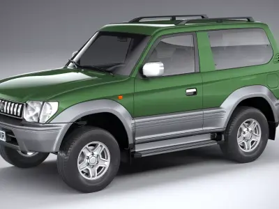 Toyota Land Cruiser J90 3door 1996 3D model