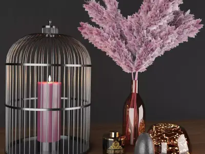 Decoration set by Maisons du Monde 3D model