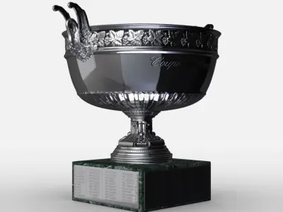 Roland Garros Mens Trophy 3D model