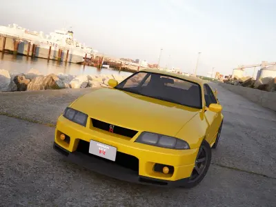 Nissan GTR- R33 3D model