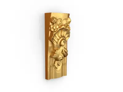 Classic decor ornament carved 29 3D model