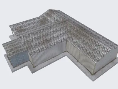 WareHouse Low-poly 3D model