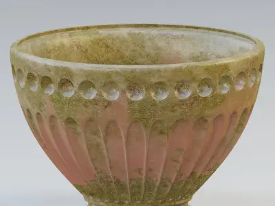 Garden urn planter51 3D model