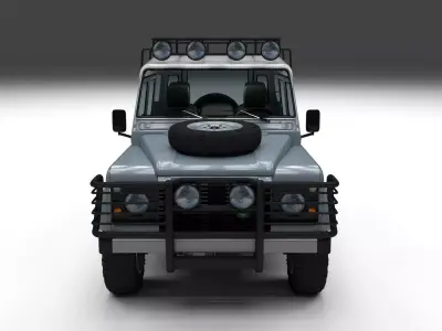 Land Rover Defender 110 Utility Station Wagon w interior 3D model