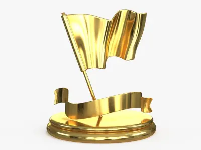 Award Trophy 09 Low-poly 3D model