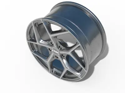 Rial Rim Aged Low-poly 3D model