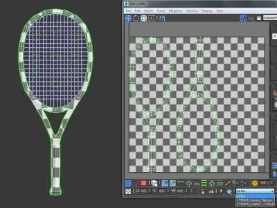 SPORT---TENNIS---Racket tennis racket 3D model