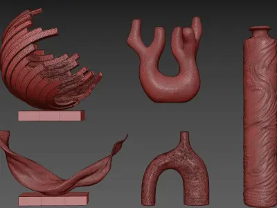 Decorative sculpture 3D model purchase