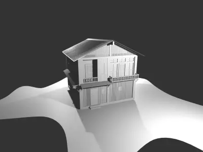 3D old house 3D model