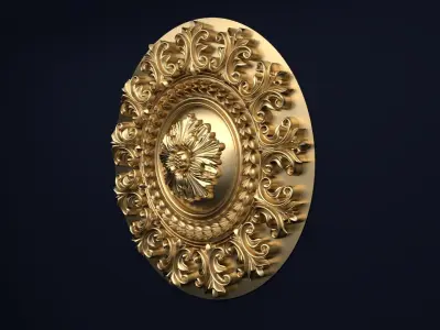 Classic decor ornament v-3D model17 3D model