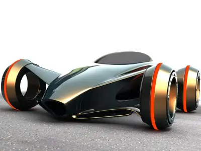 future car concept 3D model
