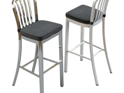 Crate and Barrel - Delta Bar Stool 3D model