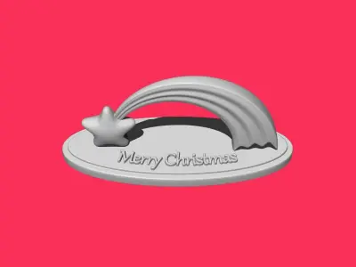 Merry Christmas Comet Free 3D model