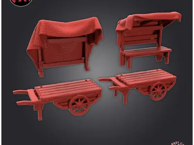 Market Cart 3D print model