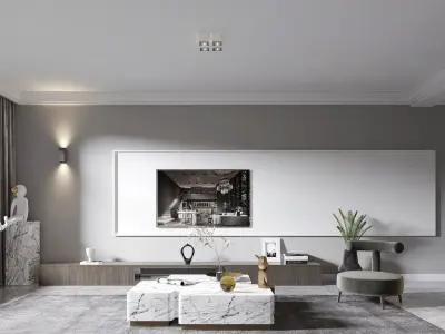 Luxury apartment living room105 3D model