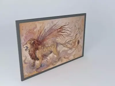 Table Winged Lion Free 3D model