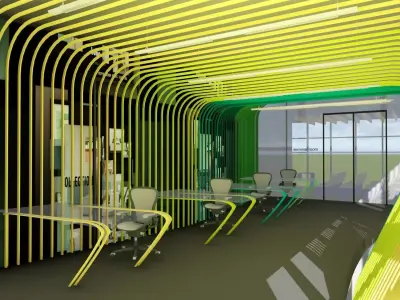 Parametric Office Design Set 3D model