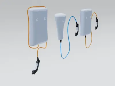 Fast Car Charger 3D model  3D model