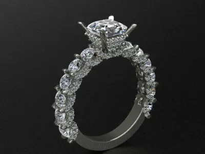 women ring print model 3D print model