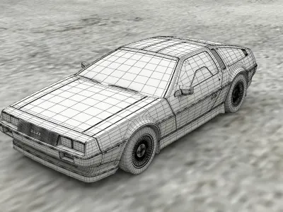 DeLorean 3D model