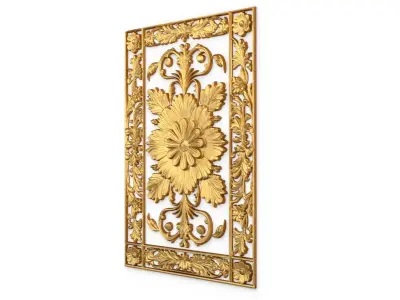 classical door decor 05 3D model