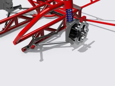 VC Valiant Promod tubular chassis Suspension Brakes Steering 3D print model