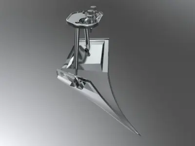 ANCHOR AND WINDLASS FOR MEGAYACHT 3D model