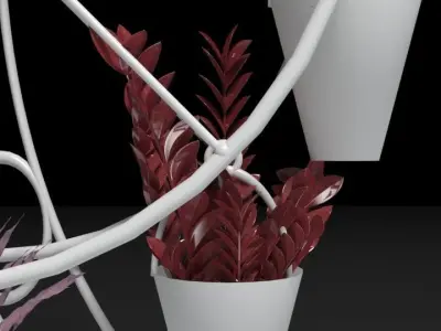 Decorative Flower Stand 3D model