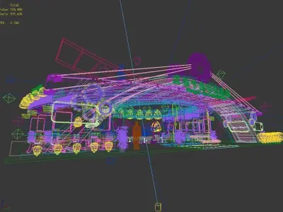 Exhibition - Area -26X19-3DMAX2009-021 3D model