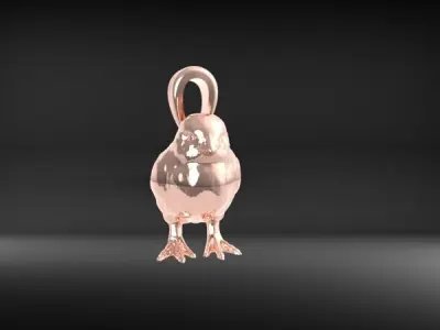 chick pendant 3D print model