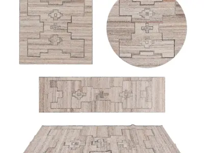 Rugs No 1016 Low-poly 3D model