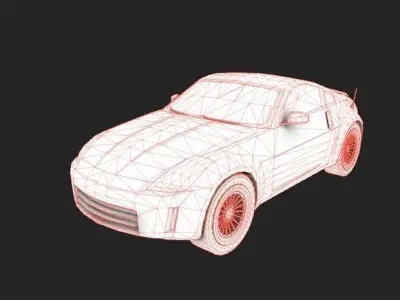 350Z REPLICA Low-poly 3D model