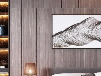 model decoration villa bedroom Home 3D model