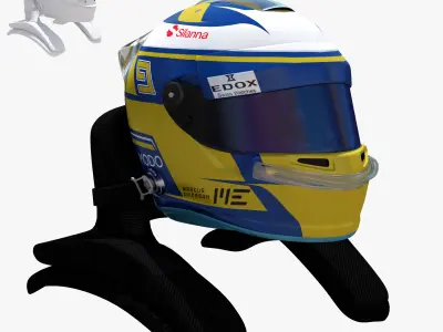 Ericsson helmet 2017 Low-poly 3D model