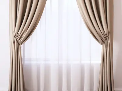 Set 46 Curtains 3D model