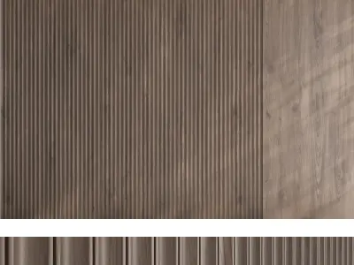 Wood panel set v07 3D model