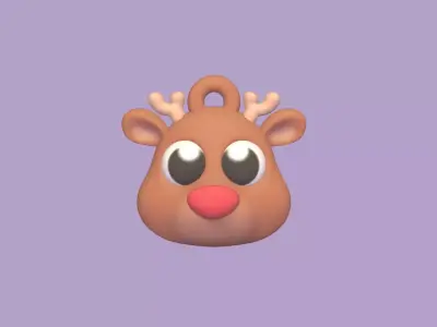 Christmas Ornaments - Reindeer 3D print model