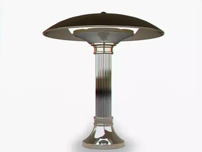 The Elliptical Light with Metal Shade 3D model