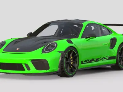 Porsche 911 GT3 RS 991 Weissach 3D model