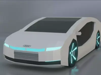 Audi A9 Futuristic Concept for cheap and Print Ready 3D print model