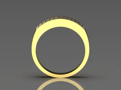 diamond gold ring mr0099 3D print model