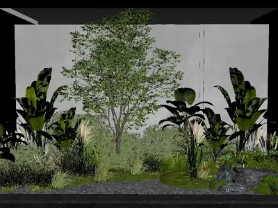  Indoor Plant Landscaping 3D model